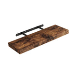 Maxbell Floating Shelf for Wall with Invisible Bracket for Kitchen Bedroom Farmhouse Brown