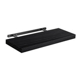 Maxbell Floating Shelf for Wall with Invisible Bracket for Kitchen Bedroom Farmhouse Black