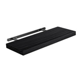 Maxbell Floating Shelf for Wall with Invisible Bracket for Kitchen Bedroom Farmhouse Black