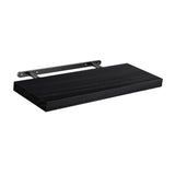 Maxbell Floating Shelf for Wall with Invisible Bracket for Kitchen Bedroom Farmhouse Black
