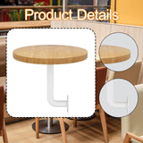 Wall Mounted Table Modern Round Coffee Table for Bedside Small Space Balcony