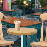 Wall Mounted Table Modern Round Coffee Table for Bedside Small Space Balcony