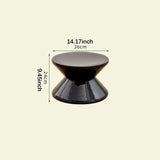 Maxbell Sofa Stool Modern Versatile Shoe Changing Seat for Living Room Doorway Decor 2 Tier Black