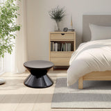 Maxbell Sofa Stool Modern Versatile Shoe Changing Seat for Living Room Doorway Decor 2 Tier Black