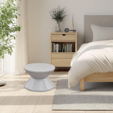 Maxbell Sofa Stool Modern Versatile Shoe Changing Seat for Living Room Doorway Decor 2 Tier Gray