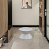 Maxbell Sofa Stool Modern Versatile Shoe Changing Seat for Living Room Doorway Decor 2 Tier Gray