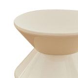 Maxbell Sofa Stool Modern Versatile Shoe Changing Seat for Living Room Doorway Decor 2 Tier White