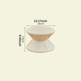 Maxbell Sofa Stool Modern Versatile Shoe Changing Seat for Living Room Doorway Decor 2 Tier White