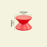 Maxbell Sofa Stool Modern Versatile Shoe Changing Seat for Living Room Doorway Decor 2 Tier Red