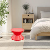 Maxbell Sofa Stool Modern Versatile Shoe Changing Seat for Living Room Doorway Decor 2 Tier Red