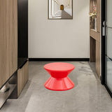 Maxbell Sofa Stool Modern Versatile Shoe Changing Seat for Living Room Doorway Decor 2 Tier Red