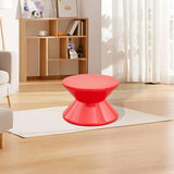 Maxbell Sofa Stool Modern Versatile Shoe Changing Seat for Living Room Doorway Decor 2 Tier Red