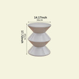 Maxbell Sofa Stool Modern Versatile Shoe Changing Seat for Living Room Doorway Decor 3 Tier Gray