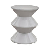 Maxbell Sofa Stool Modern Versatile Shoe Changing Seat for Living Room Doorway Decor 3 Tier Gray