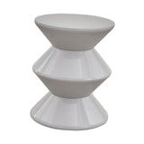 Maxbell Sofa Stool Modern Versatile Shoe Changing Seat for Living Room Doorway Decor 3 Tier Gray