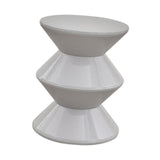 Maxbell Sofa Stool Modern Versatile Shoe Changing Seat for Living Room Doorway Decor 3 Tier Gray