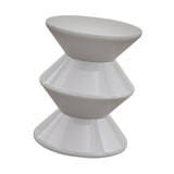 Maxbell Sofa Stool Modern Versatile Shoe Changing Seat for Living Room Doorway Decor 3 Tier Gray