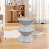 Maxbell Sofa Stool Modern Versatile Shoe Changing Seat for Living Room Doorway Decor 3 Tier Gray