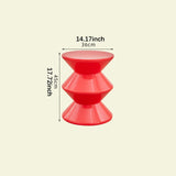 Maxbell Sofa Stool Modern Versatile Shoe Changing Seat for Living Room Doorway Decor 3 Tier Red