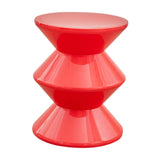 Maxbell Sofa Stool Modern Versatile Shoe Changing Seat for Living Room Doorway Decor 3 Tier Red