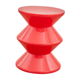 Maxbell Sofa Stool Modern Versatile Shoe Changing Seat for Living Room Doorway Decor 3 Tier Red