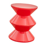 Maxbell Sofa Stool Modern Versatile Shoe Changing Seat for Living Room Doorway Decor 3 Tier Red