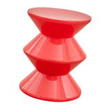 Maxbell Sofa Stool Modern Versatile Shoe Changing Seat for Living Room Doorway Decor 3 Tier Red