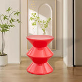 Maxbell Sofa Stool Modern Versatile Shoe Changing Seat for Living Room Doorway Decor 3 Tier Red