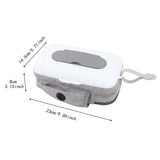 Maxbell Baby Wipe Dispenser Lightweight Portable Container for Cars Bedroom Bathroom 23cmx14.5cmx8cm