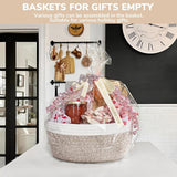 Maxbell Storage Bin Gift Chest Box Garden Living Room Wardrobe Key Woven Gift Basket