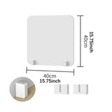 Maxbell Desktop Partition Shield Protective Screen for Call Center Countertop Tables 40x40cm