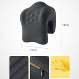 Maxbell Headrest for Office Chair Comfort Napping Pillow for Dorm Birthday Gift Home Deep Gray