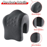 Maxbell Headrest for Office Chair Comfort Napping Pillow for Dorm Birthday Gift Home Deep and Medium Gray