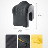 Maxbell Headrest for Office Chair Comfort Napping Pillow for Dorm Birthday Gift Home Deep and Medium Gray