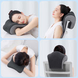 Maxbell Headrest for Office Chair Comfort Napping Pillow for Dorm Birthday Gift Home Deep and Medium Gray