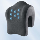 Maxbell Headrest for Office Chair Comfort Napping Pillow for Dorm Birthday Gift Home Deep and Medium Gray