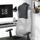 Maxbell Headrest for Office Chair Comfort Napping Pillow for Dorm Birthday Gift Home Deep and Medium Gray