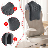Maxbell Headrest for Office Chair Comfort Napping Pillow for Dorm Birthday Gift Home Deep and Medium Gray