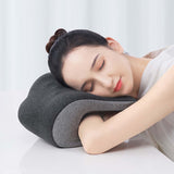 Maxbell Headrest for Office Chair Comfort Napping Pillow for Dorm Birthday Gift Home Deep and Medium Gray