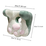 Maxbell Neck Support Pillow for Office Chair Cushion for Lunch Break Travel Airplane Green