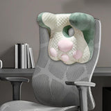 Maxbell Neck Support Pillow for Office Chair Cushion for Lunch Break Travel Airplane Green