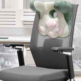 Maxbell Neck Support Pillow for Office Chair Cushion for Lunch Break Travel Airplane Green