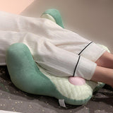 Maxbell Neck Support Pillow for Office Chair Cushion for Lunch Break Travel Airplane Green