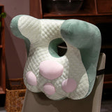 Maxbell Neck Support Pillow for Office Chair Cushion for Lunch Break Travel Airplane Green