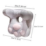 Maxbell Neck Support Pillow for Office Chair Cushion for Lunch Break Travel Airplane Gray