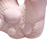 Maxbell Neck Support Pillow for Office Chair Cushion for Lunch Break Travel Airplane Pink