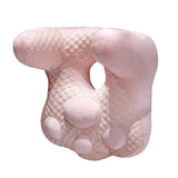 Maxbell Neck Support Pillow for Office Chair Cushion for Lunch Break Travel Airplane Pink