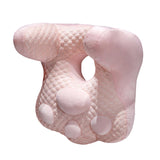 Maxbell Neck Support Pillow for Office Chair Cushion for Lunch Break Travel Airplane Pink