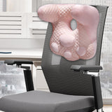 Maxbell Neck Support Pillow for Office Chair Cushion for Lunch Break Travel Airplane Pink