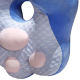 Maxbell Neck Support Pillow for Office Chair Cushion for Lunch Break Travel Airplane Blue